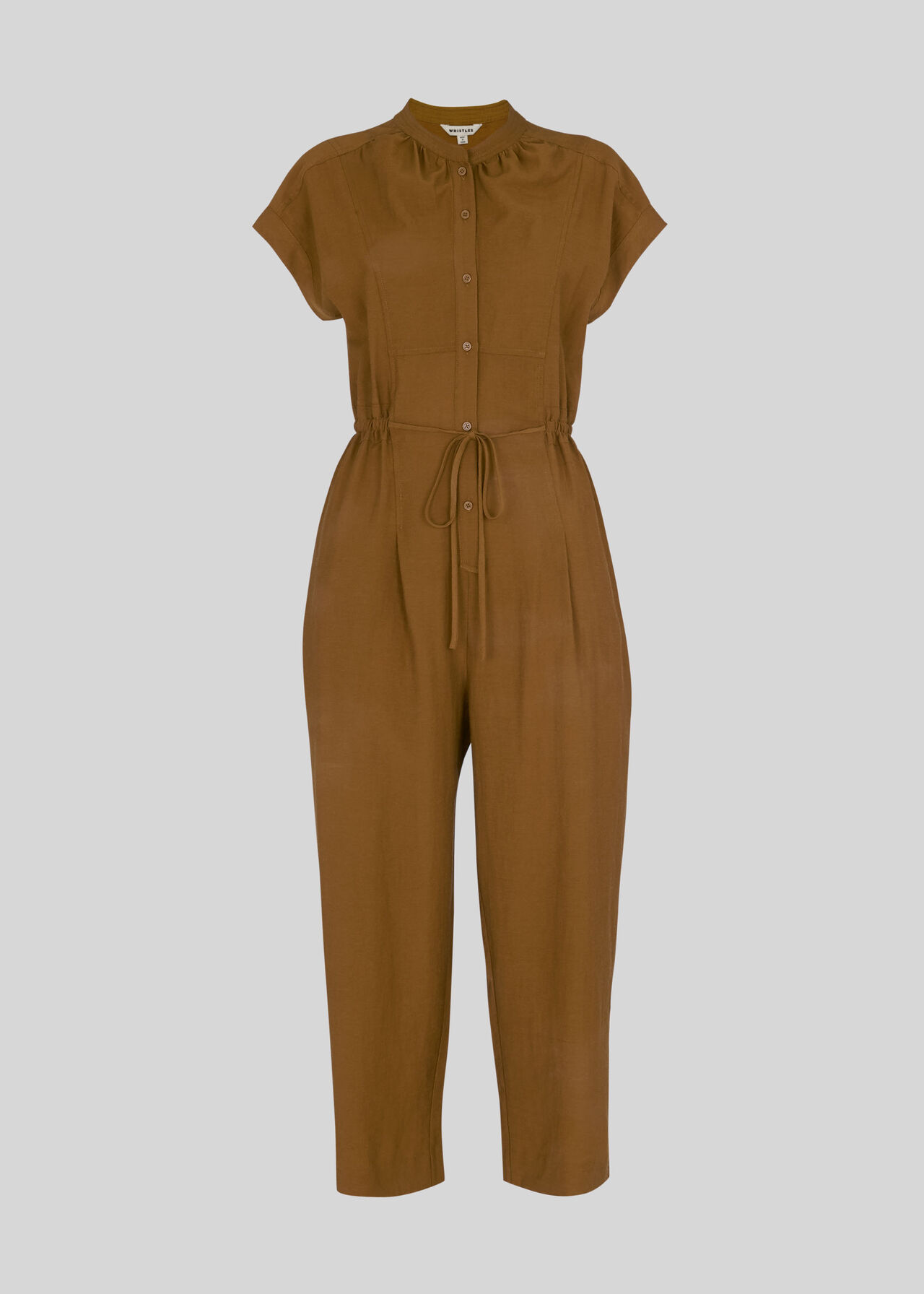 Fabiana Tie Detail Jumpsuit Olive