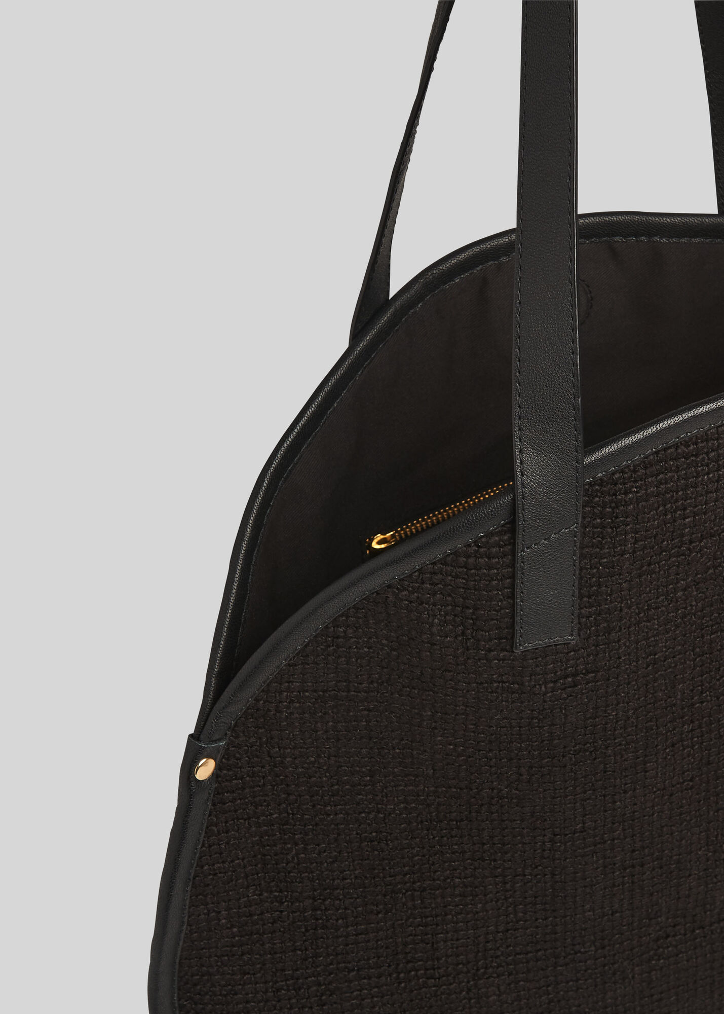 Black Devon Round Jute Bag WHISTLES Whistles UK