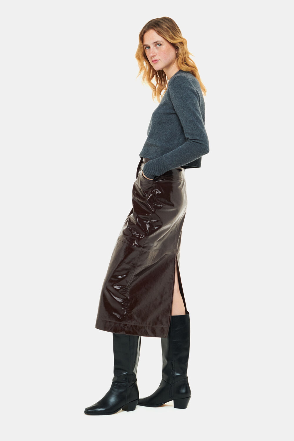 Rachel Patent Leather Skirt