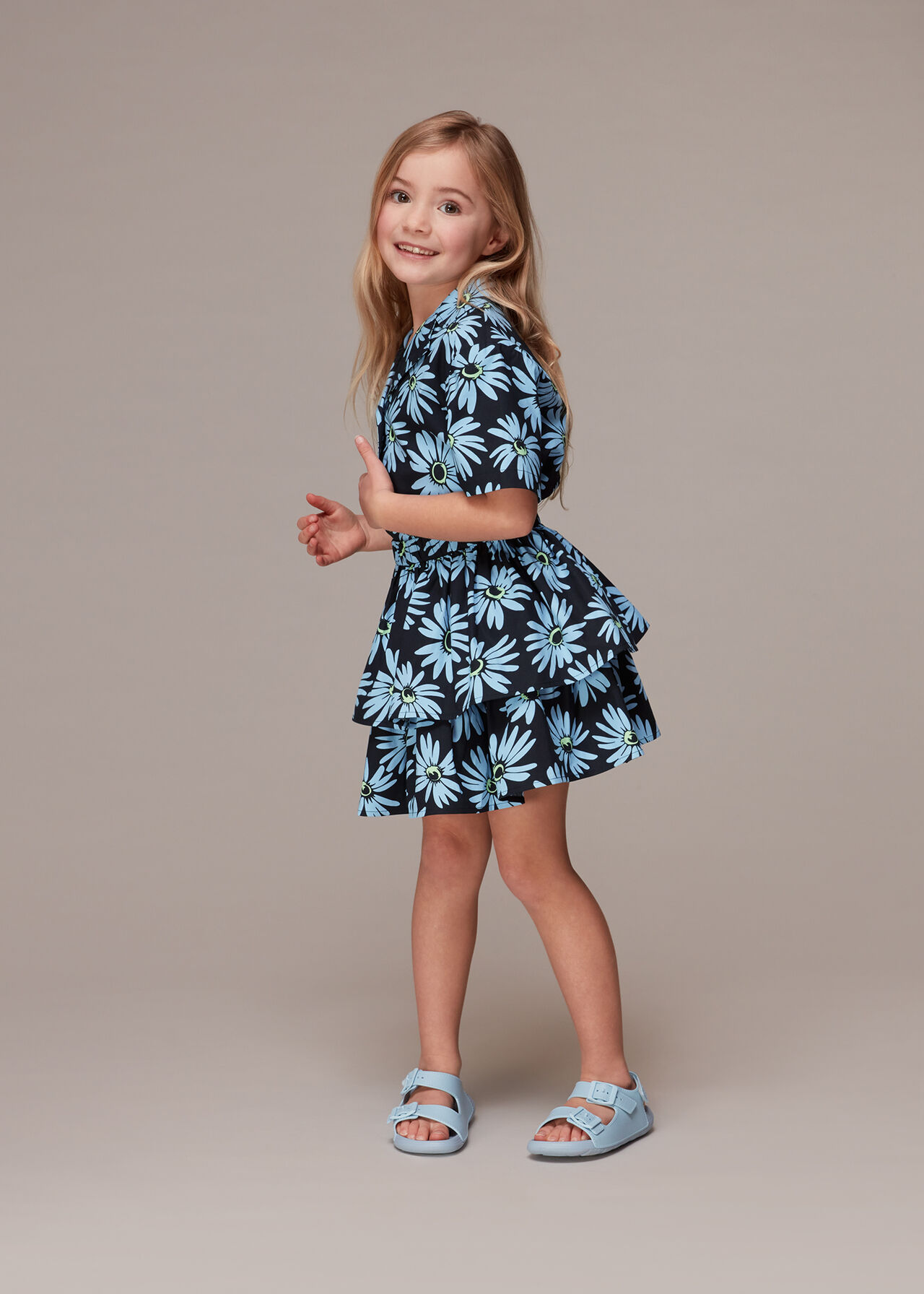 Daisy Print Ra Ra Skirt