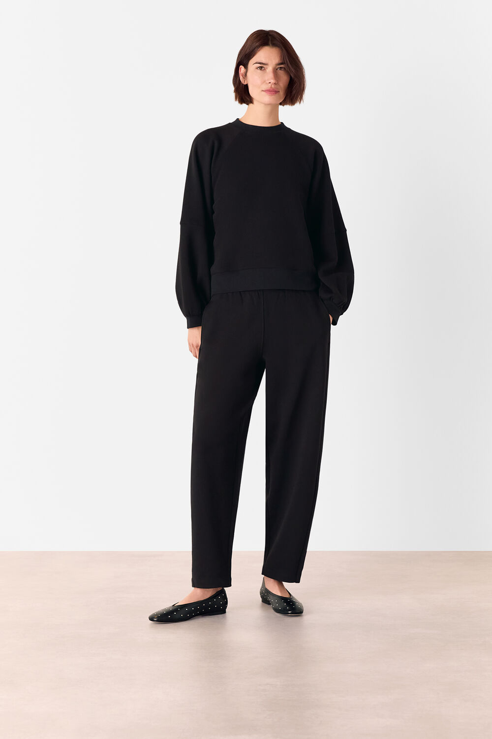 Barrel Leg Jersey Jogger