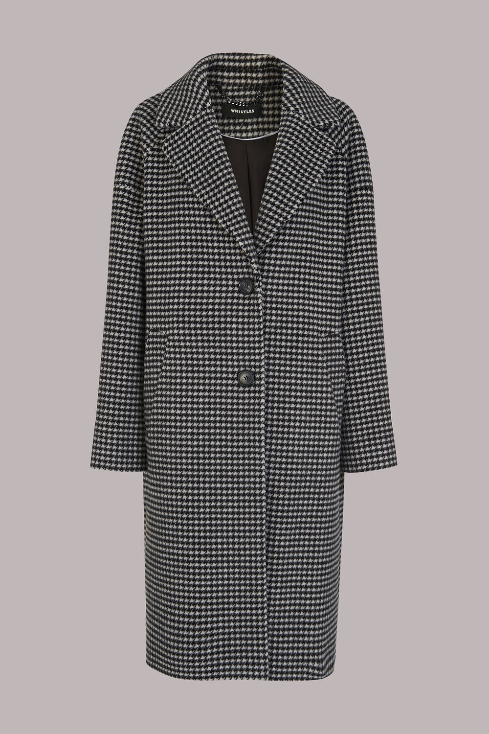 Mini Check Cocoon Coat