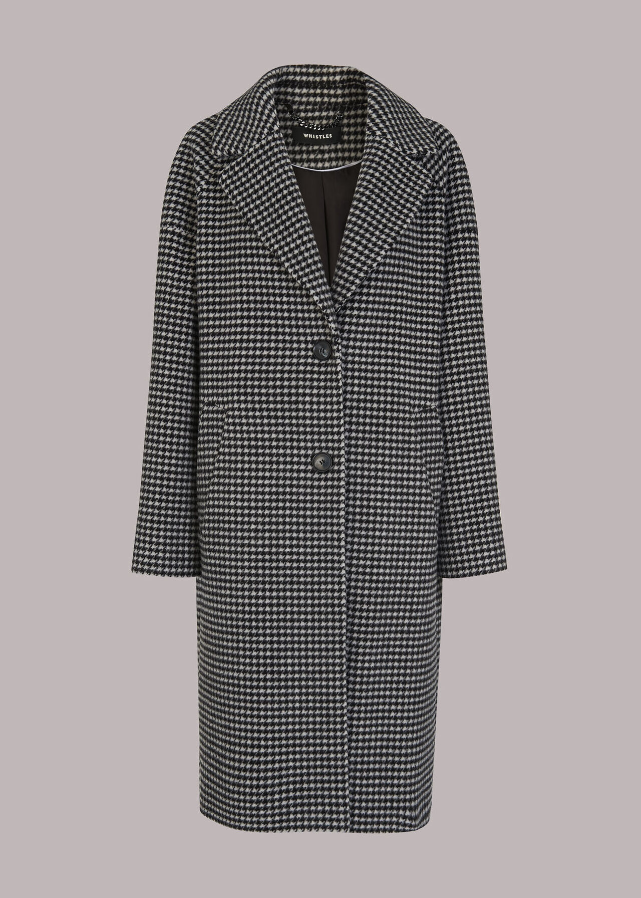 Mini Check Cocoon Coat