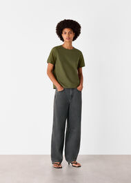 Broderie Sleeve Detail Tee