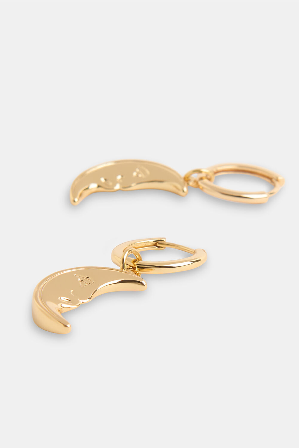 Half Moon Huggie Earring