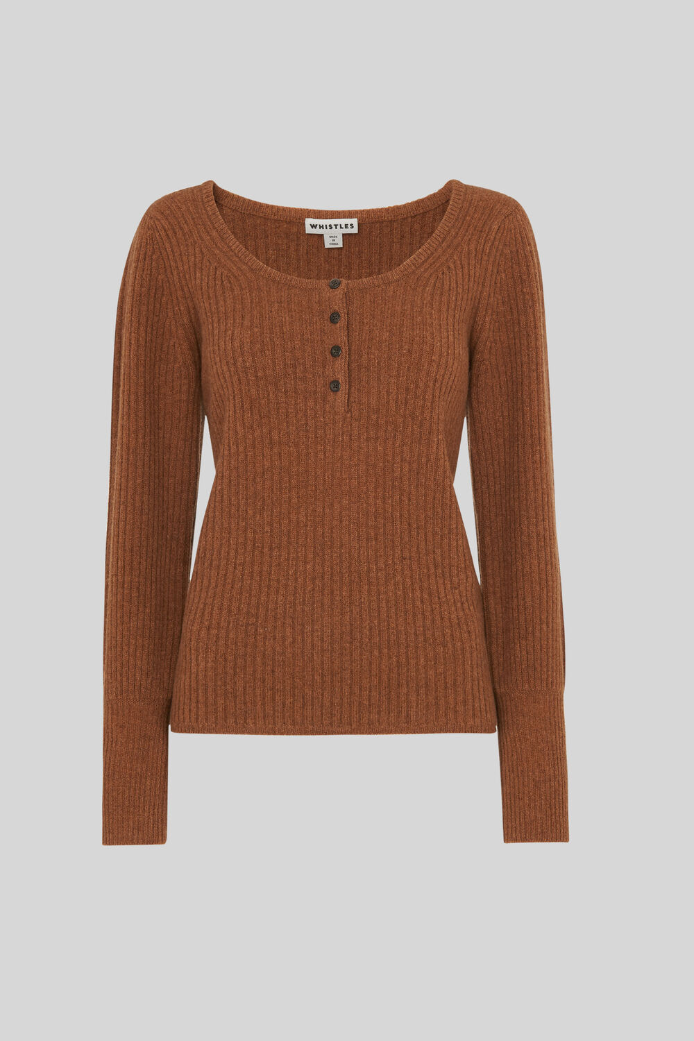 Millie Rib Wool Knit Brown
