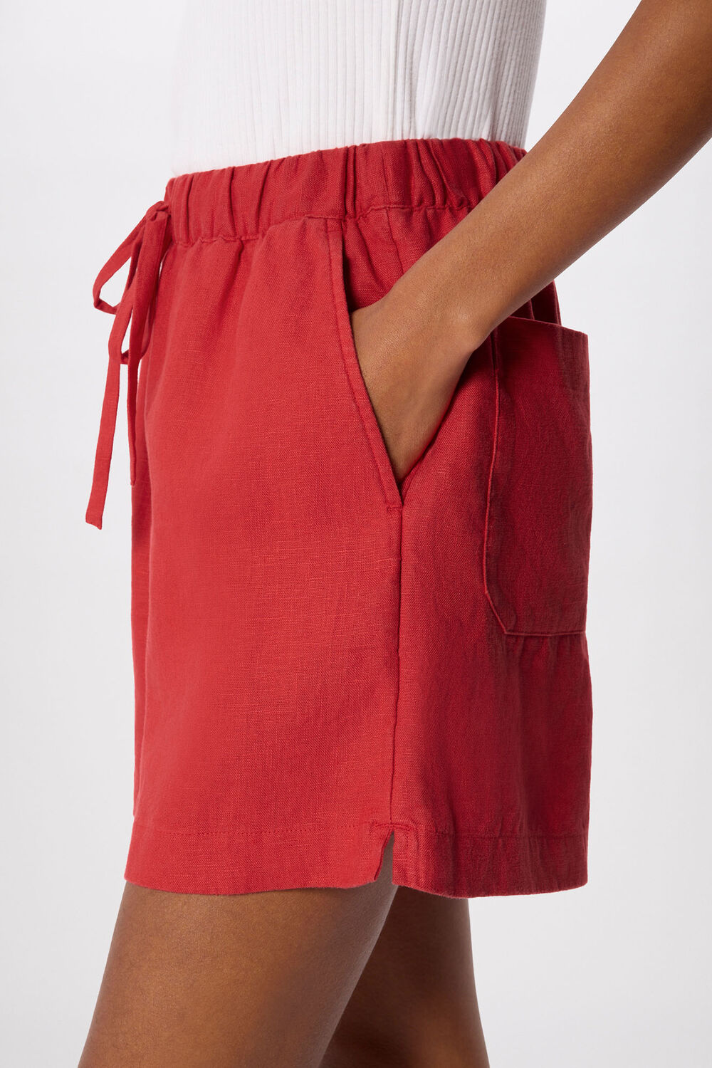 Linen Elasticated Short