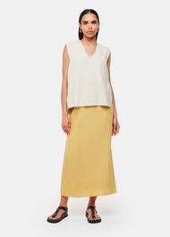 Cotton Textured V Neck Tank