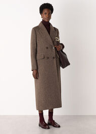 Maxi Double Breasted Wool Coat