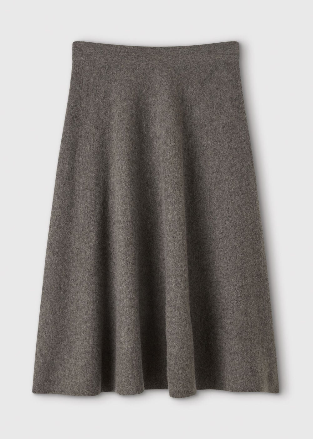Petite Wool Knitted Midi Skirt