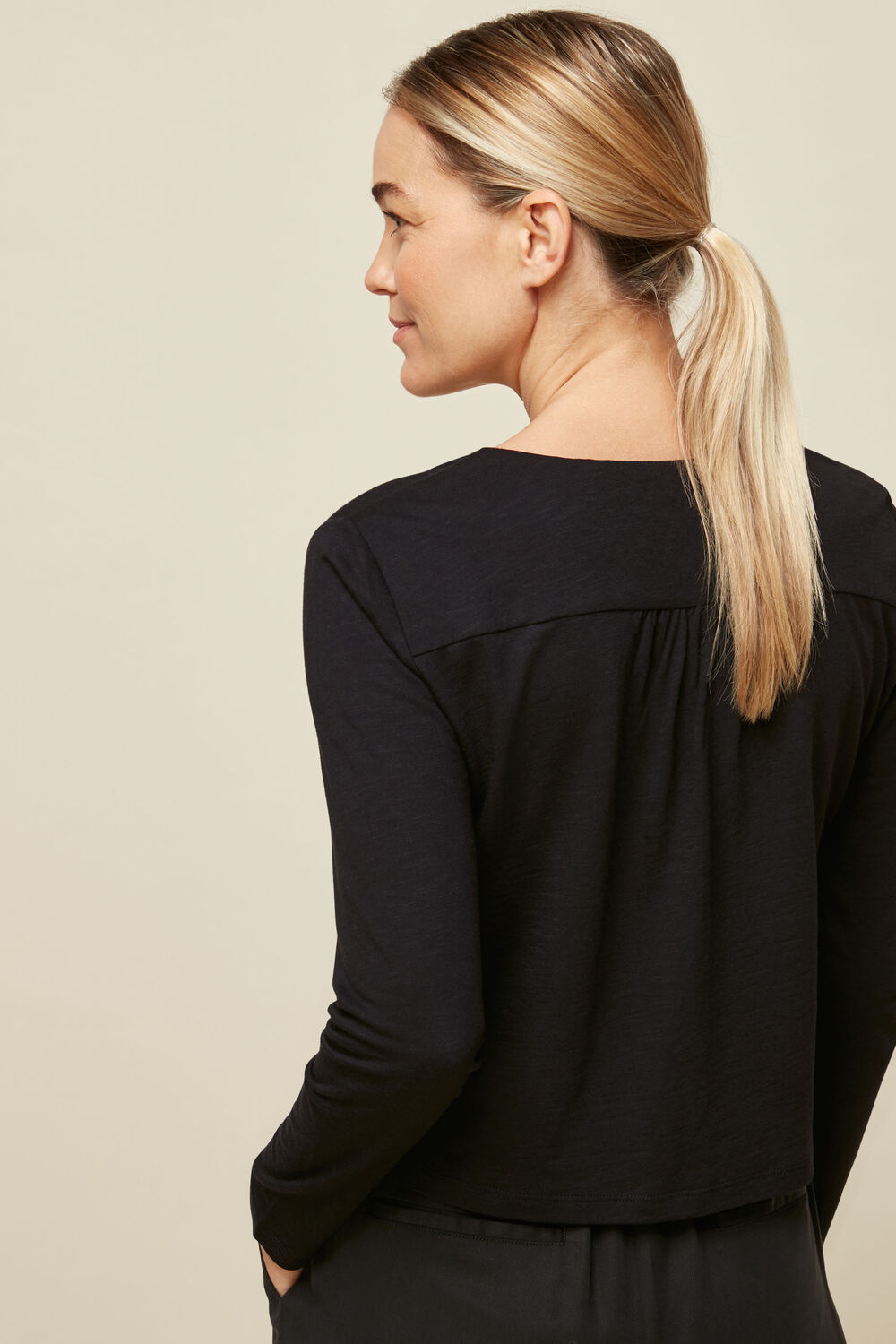 Sabrine Button Front Top