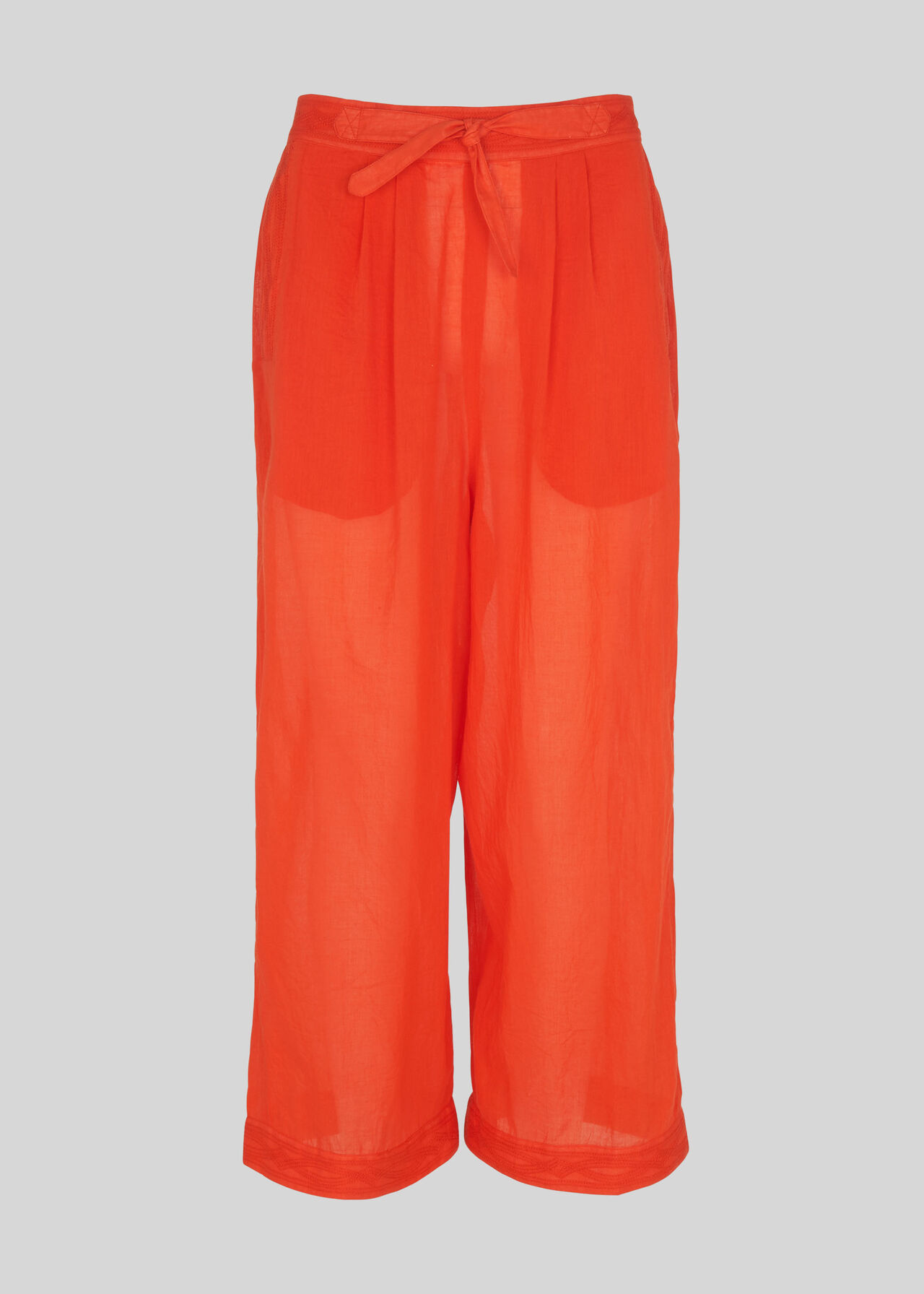 Beach Voile Trouser Red