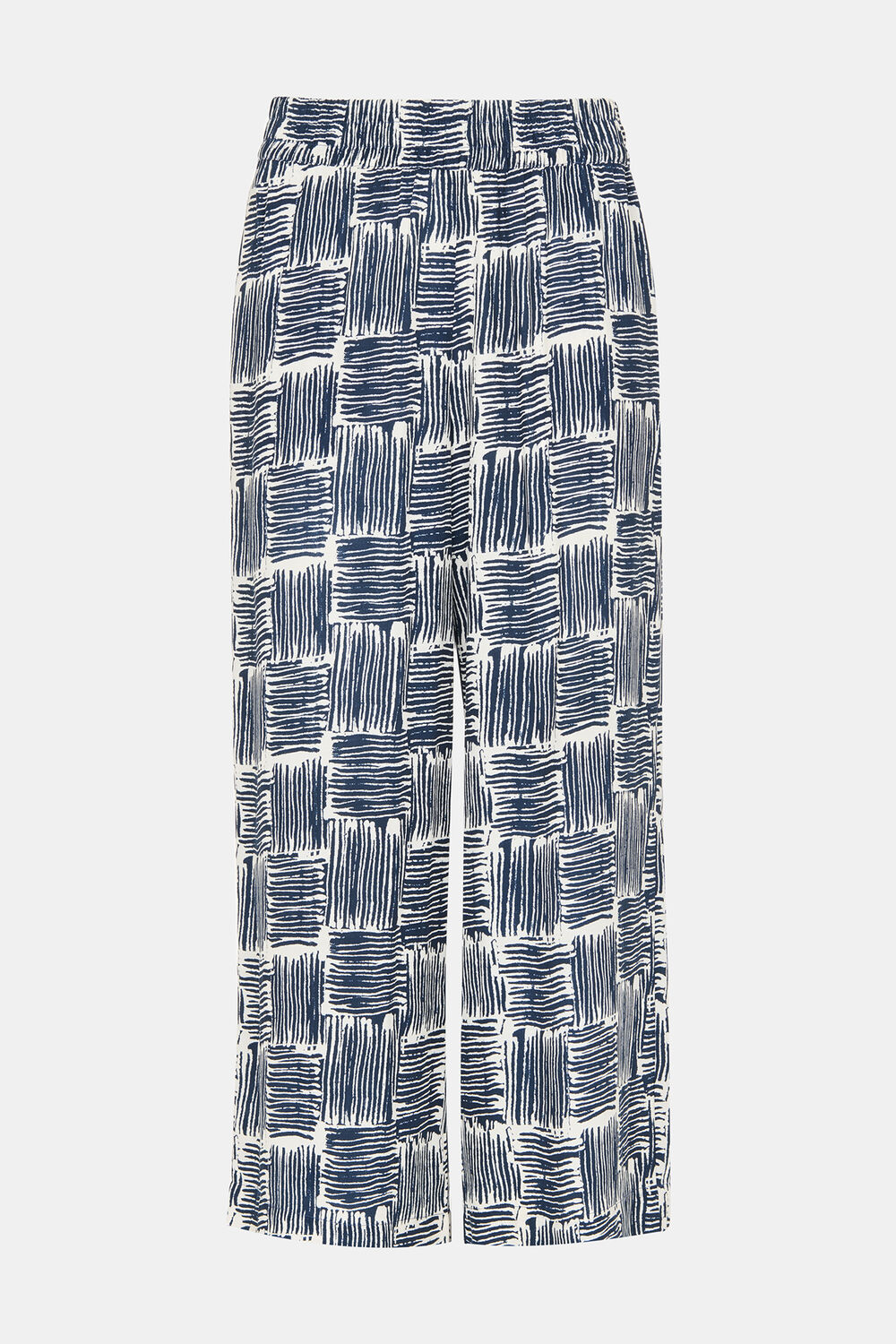 Hatch Squares Cropped Trouser
