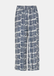 Hatch Squares Cropped Trouser