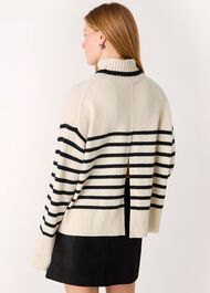 Stripe Wool Roll Neck