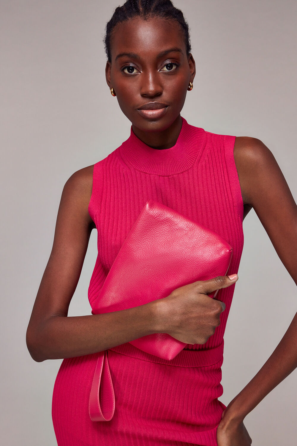 Avah Zip Top Clutch