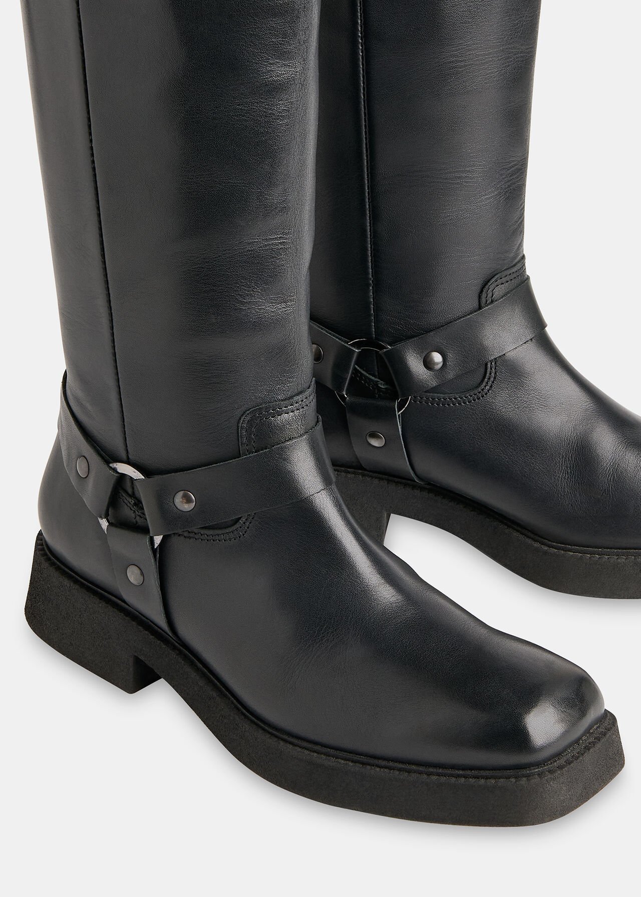 Matteo Knee High Biker Boot