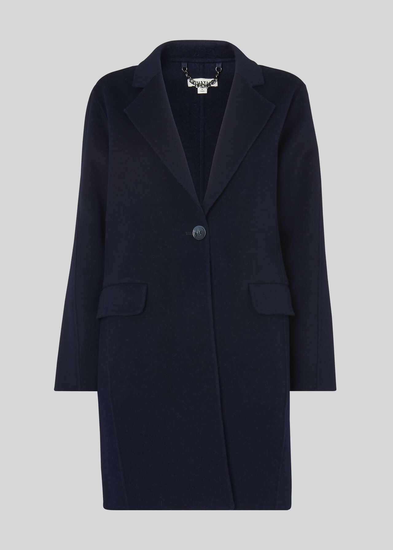 Navy Nell Double Faced Crombie | WHISTLES
