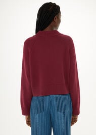 Ribbed Detail Cotton Cardigan