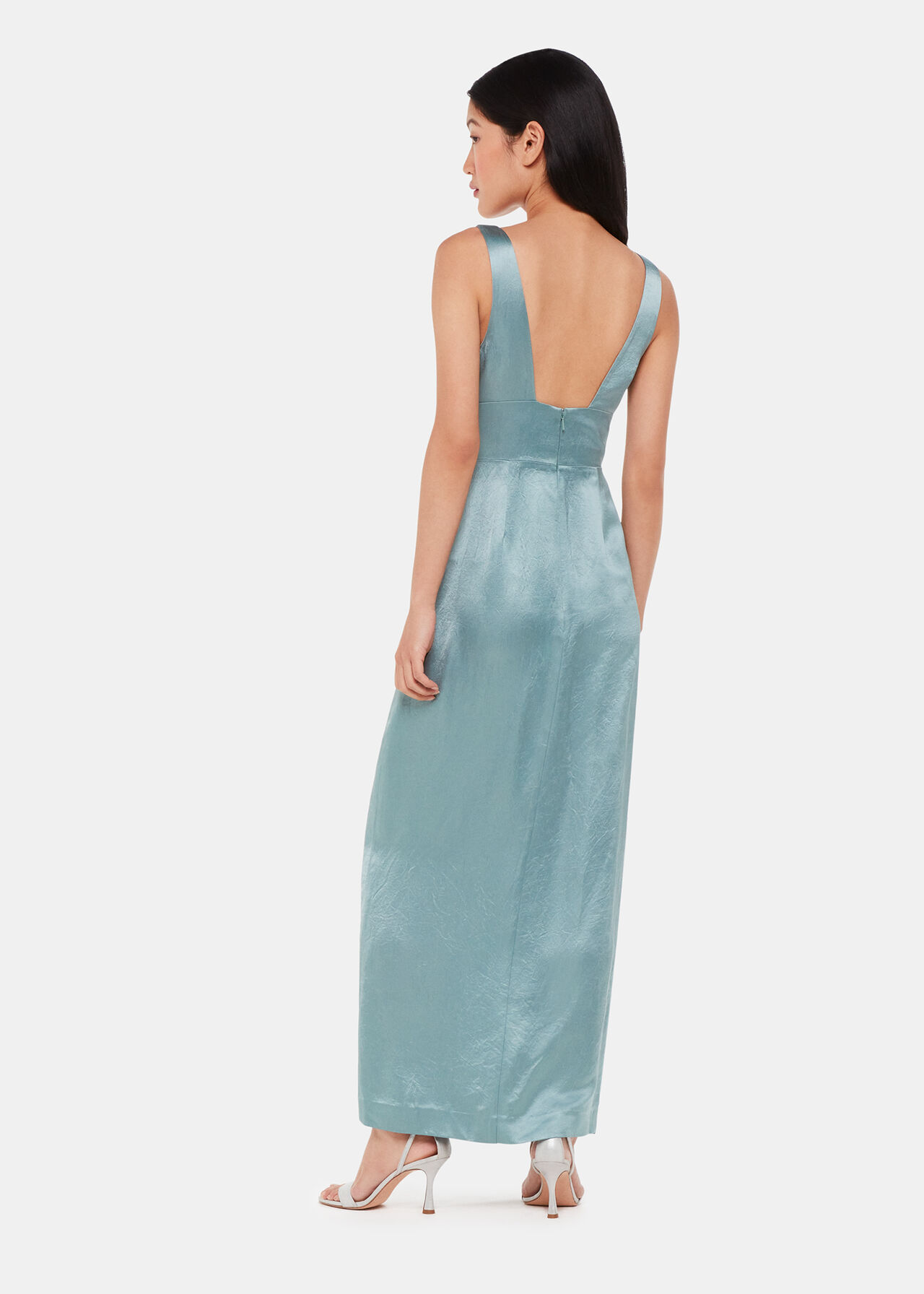 Charlotte Satin Maxi Dress