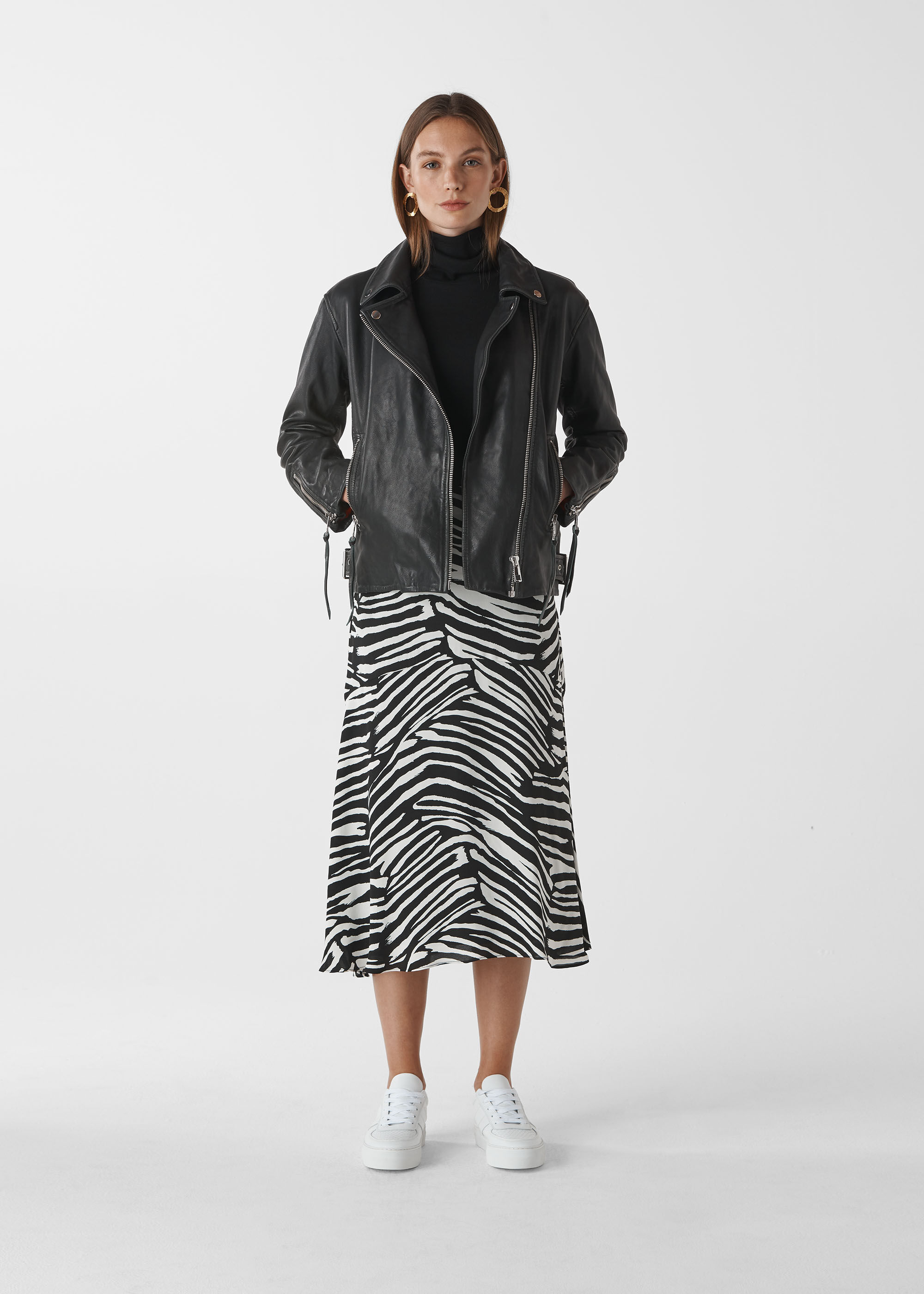 Whistles lily on sale leather jacket