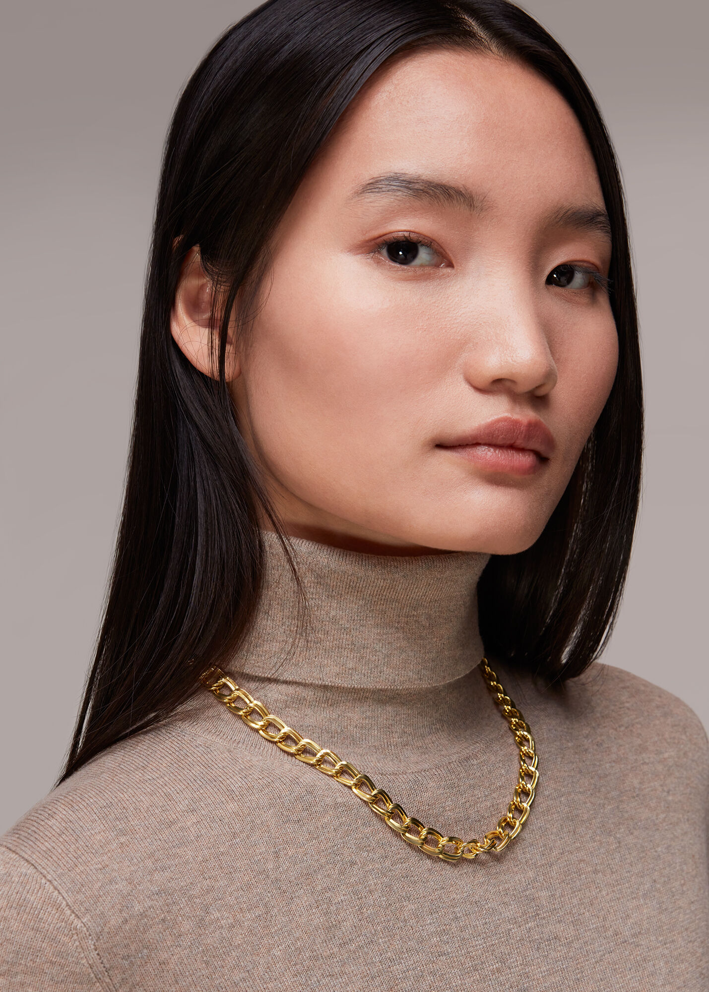 Gold/Multi Double Chain WHISTLES Whistles UK