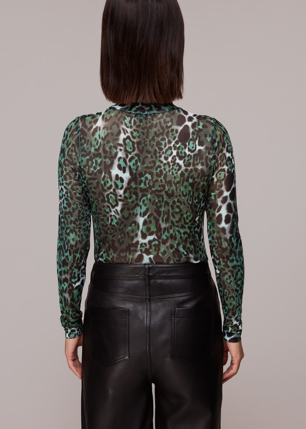 Night Cat Mesh Top