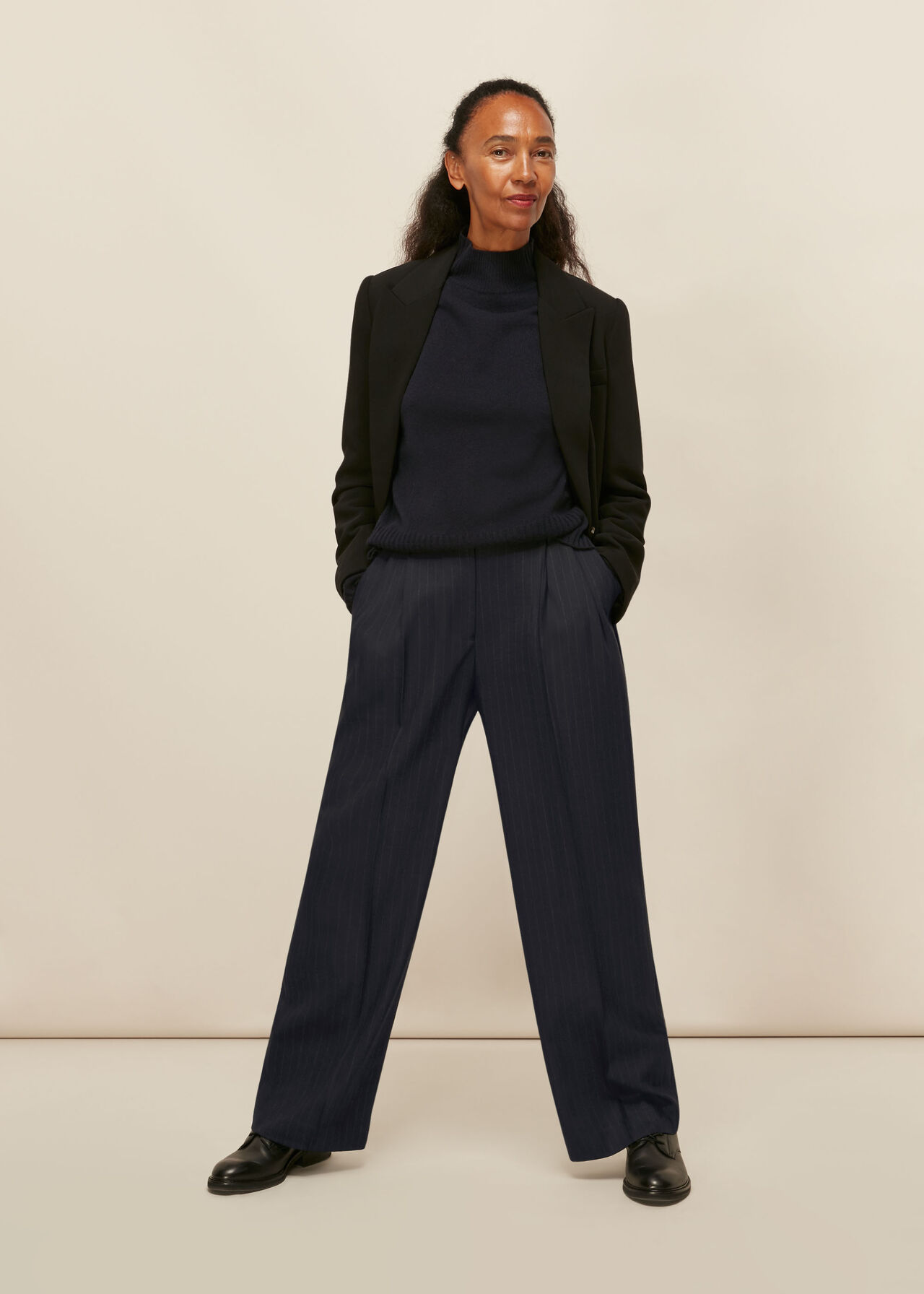 Pinstripe Full Length Trouser