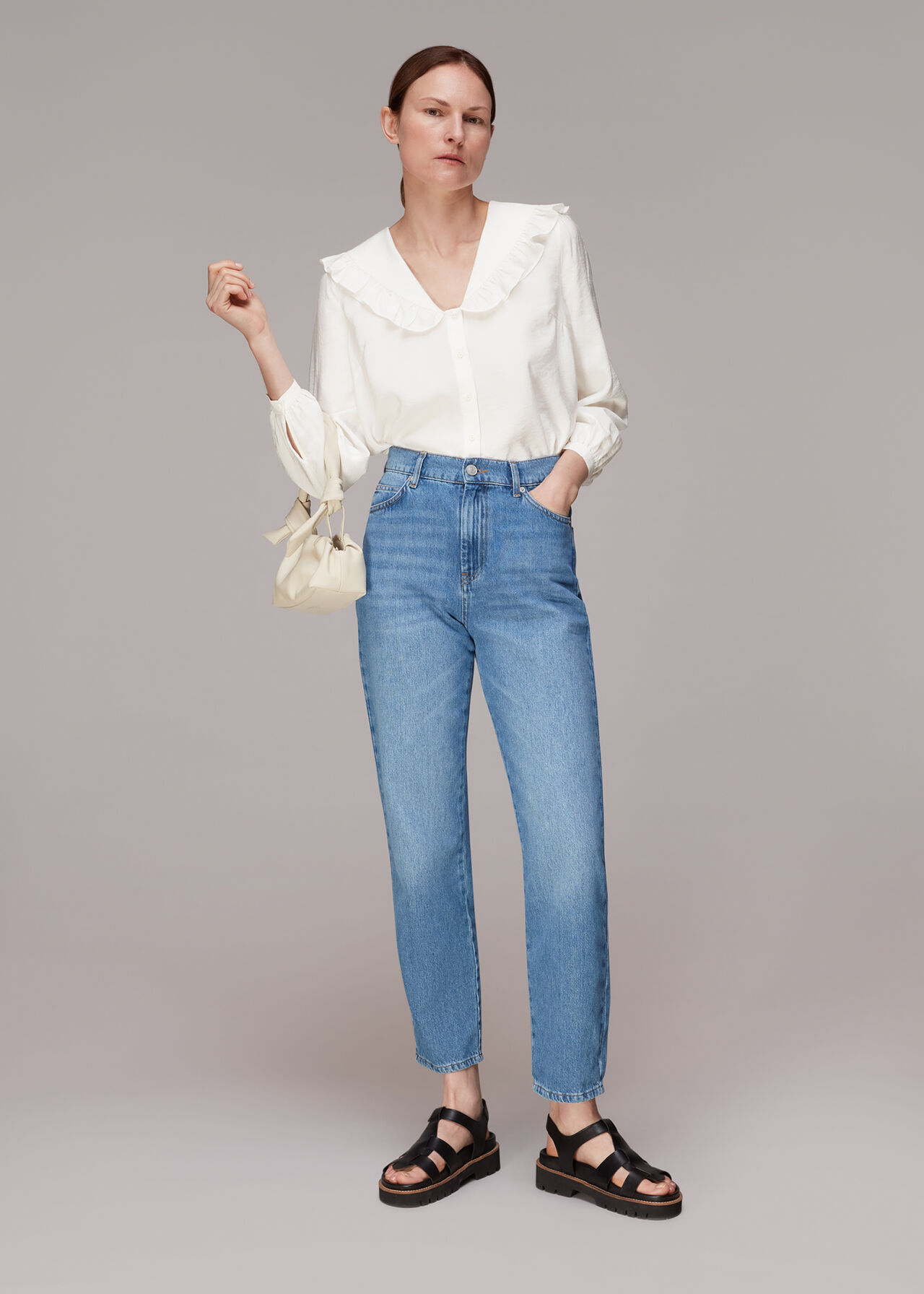 Lenny Frill Collar Detail Top