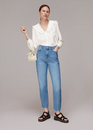 Lenny Frill Collar Detail Top