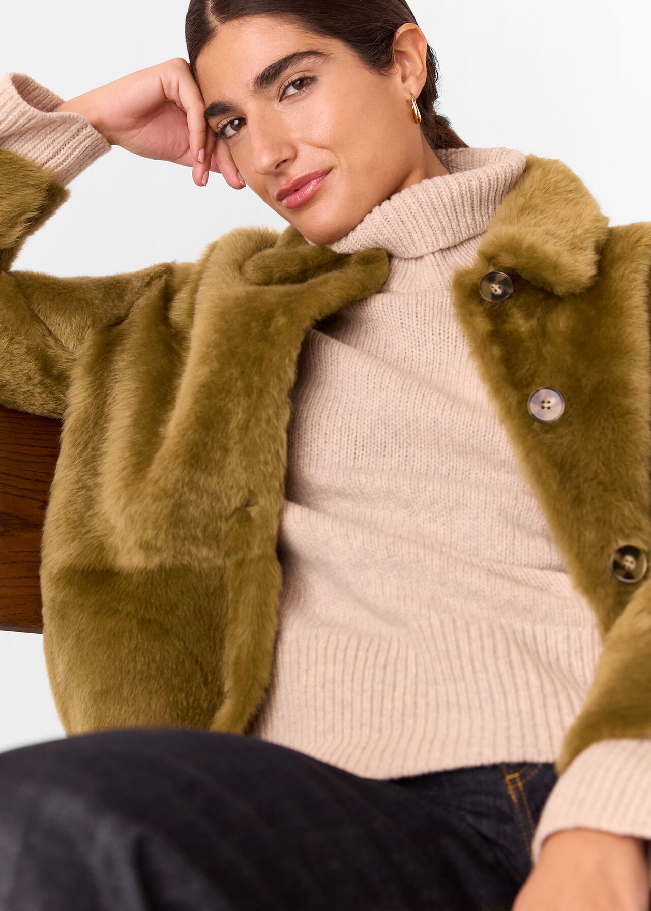 Tamina Short Shearling Coat