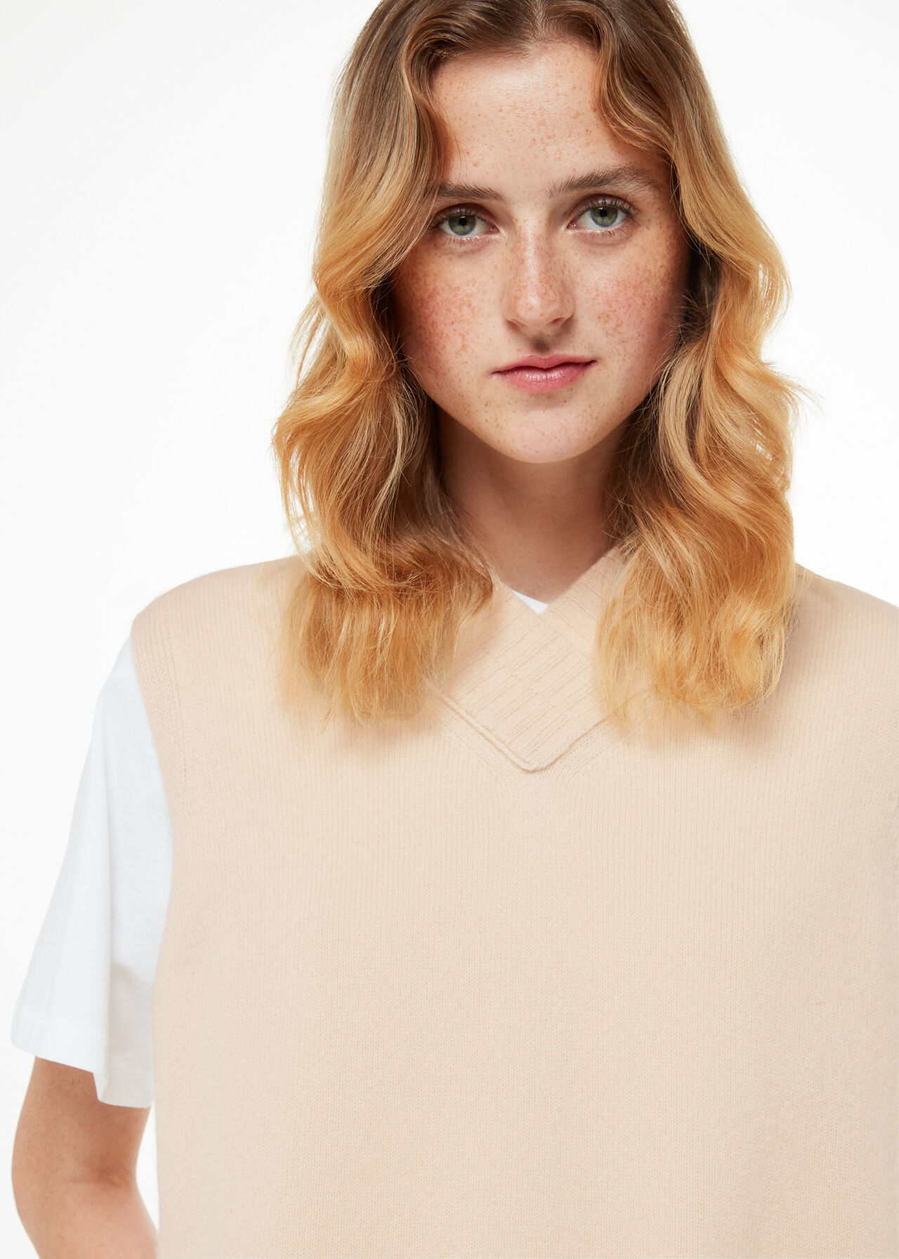 Wool V Neck Tank