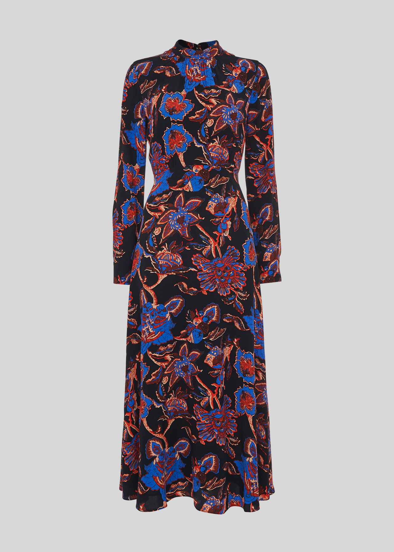 Ruby Trailing Bloom Dress Black/Multi