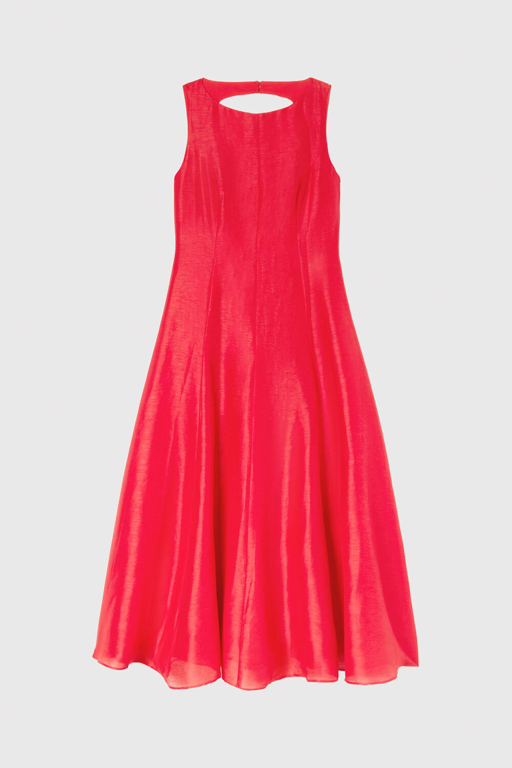 Red Silk Blend Occasion Maxi Dress