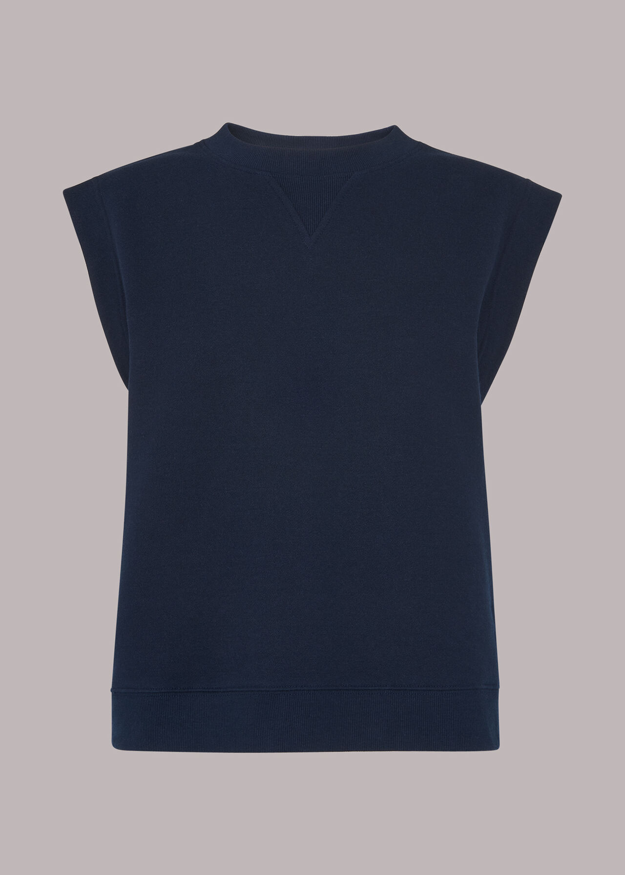 Navy Alora Sweat Vest, WHISTLES