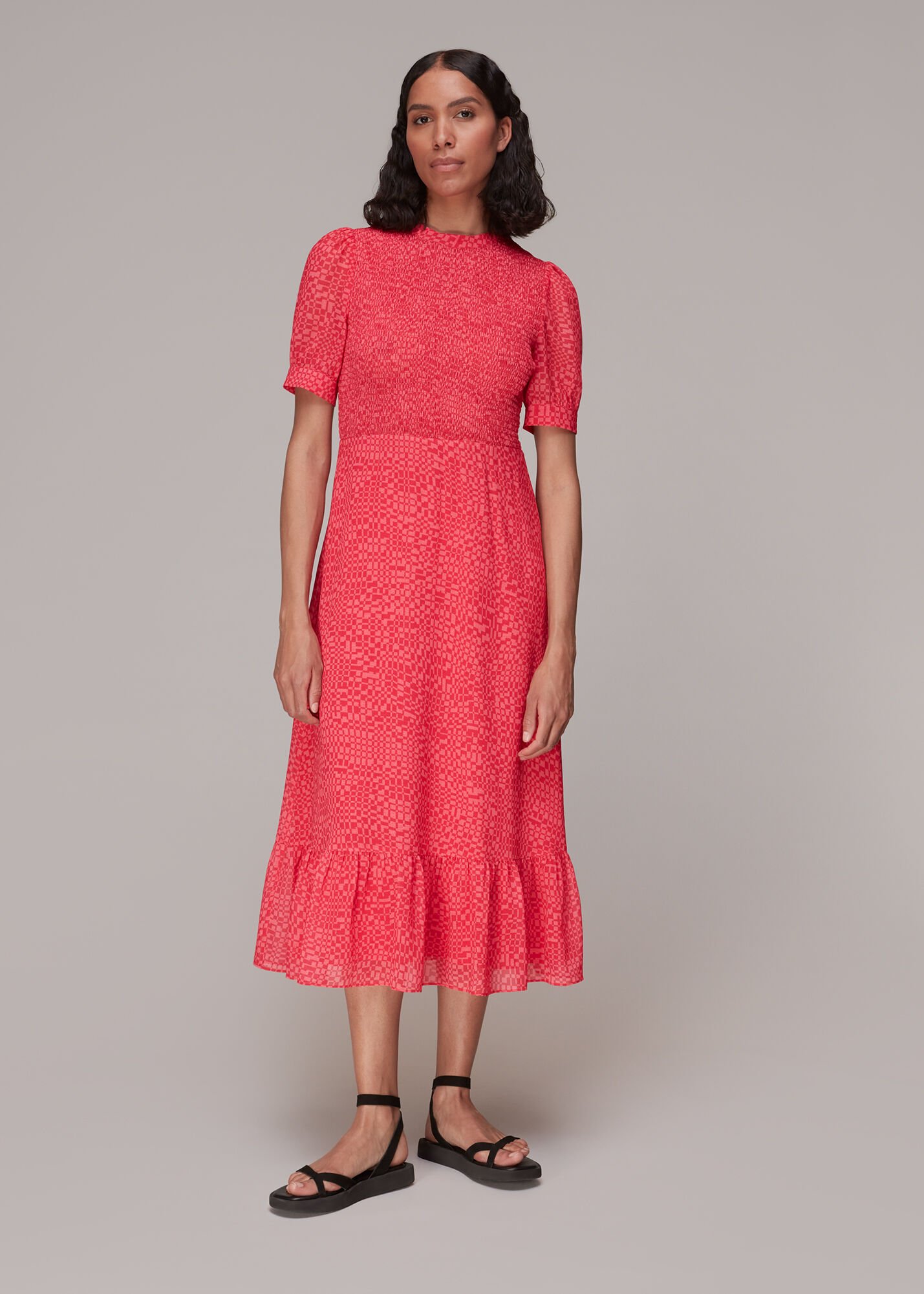 chequerboard dress