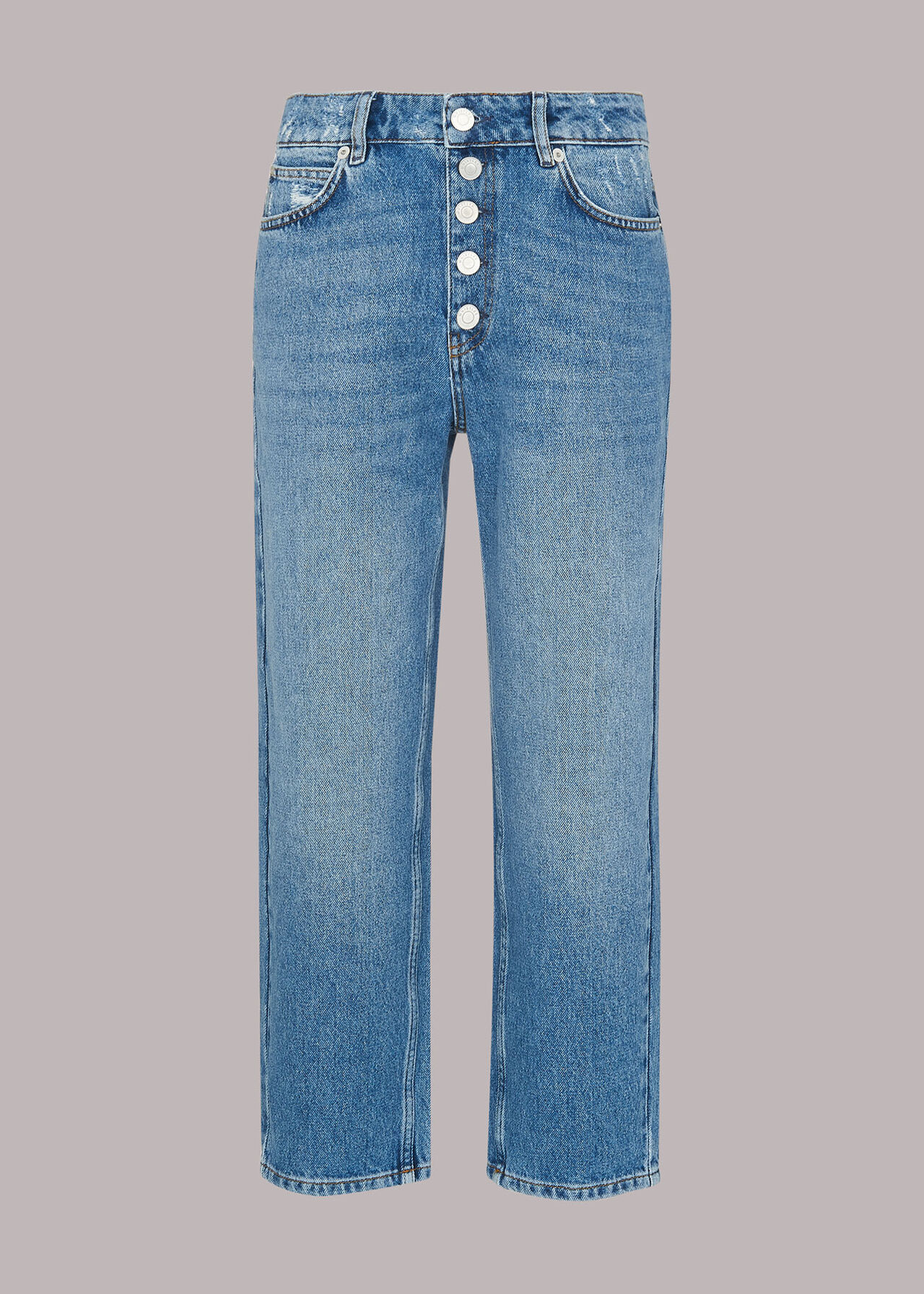 Denim Authentic Hollie Button Jean WHISTLES Whistles