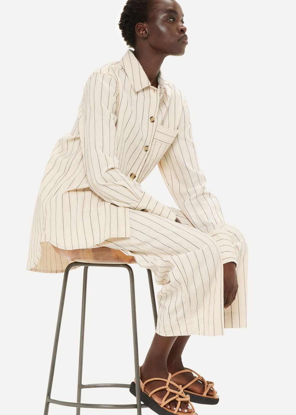 Kwammie Striped Overshirt