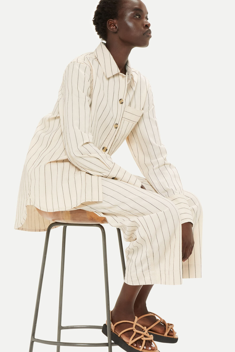 Kwammie Striped Overshirt