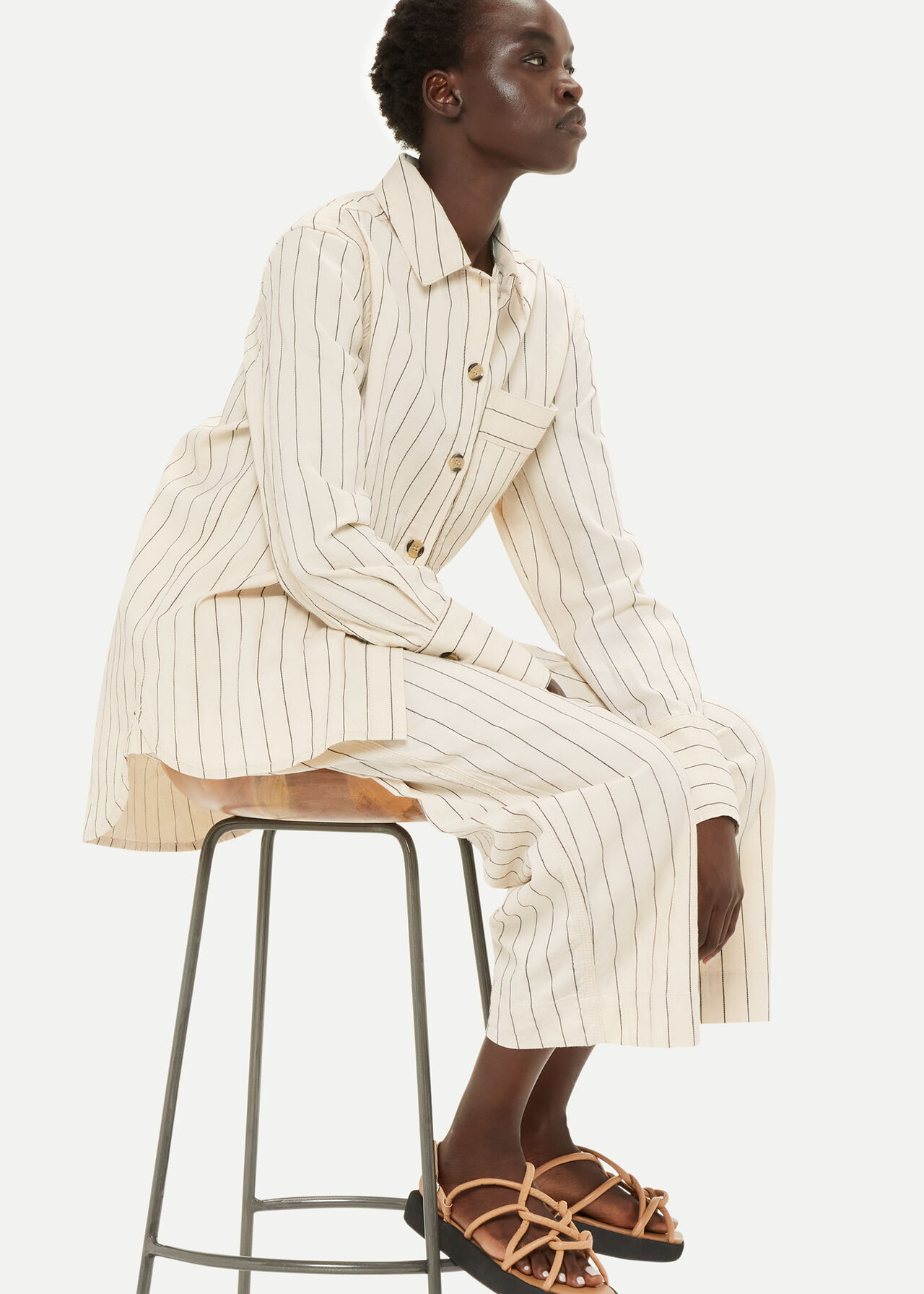 Kwammie Striped Overshirt