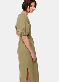 Ariella Linen Blend Midi Dress
