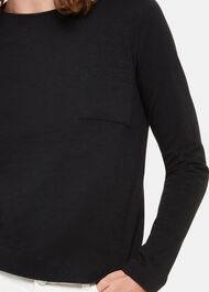 Crew Neck Pocket Top