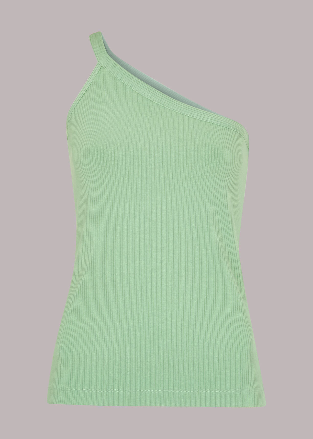 Ribbed One Shoulder Cami