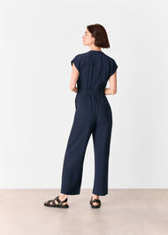 Sleeveless Drawstring Jumpsuit