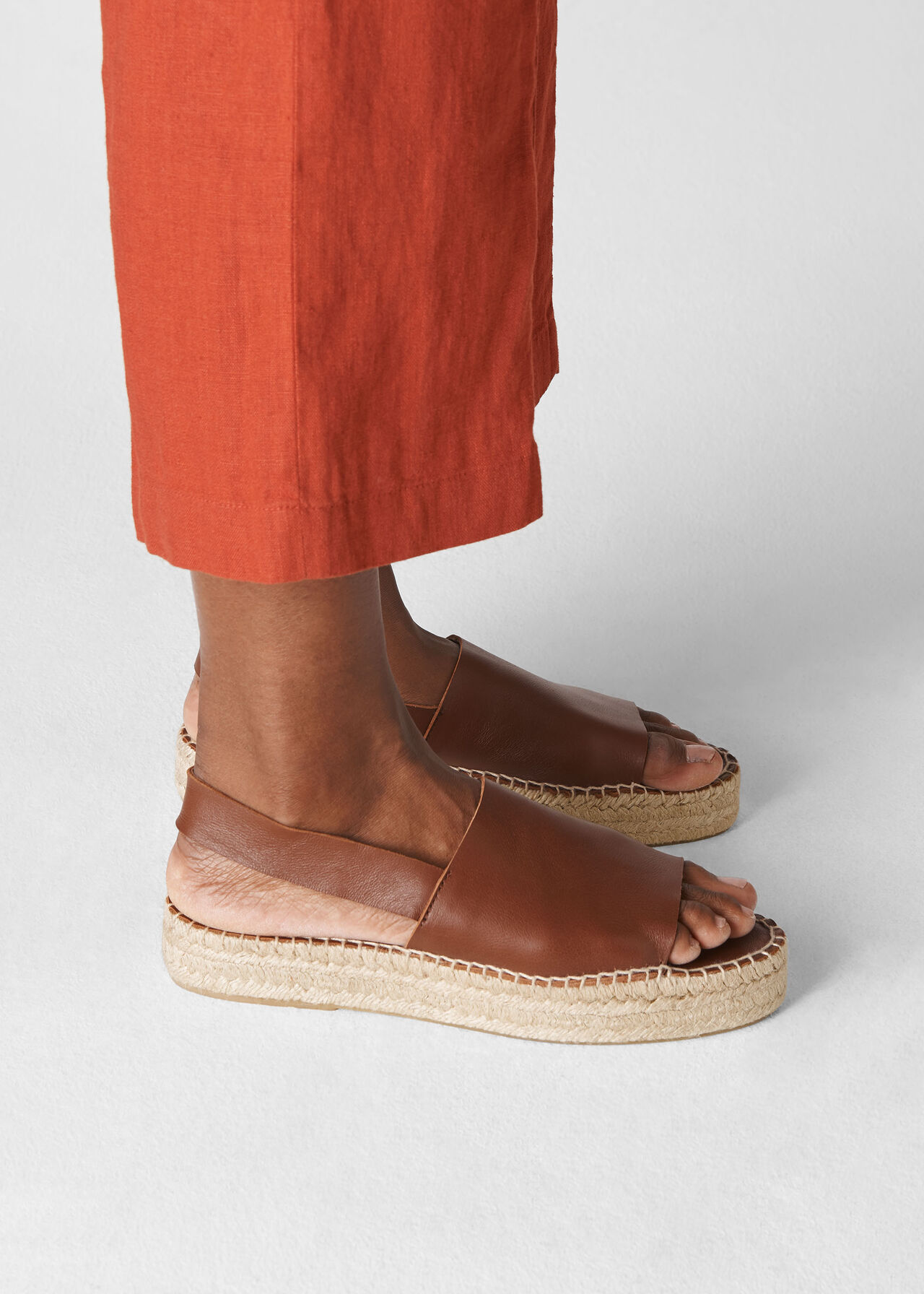 Nile Sling Back Espadrille Tan