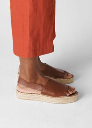 Nile Sling Back Espadrille Tan