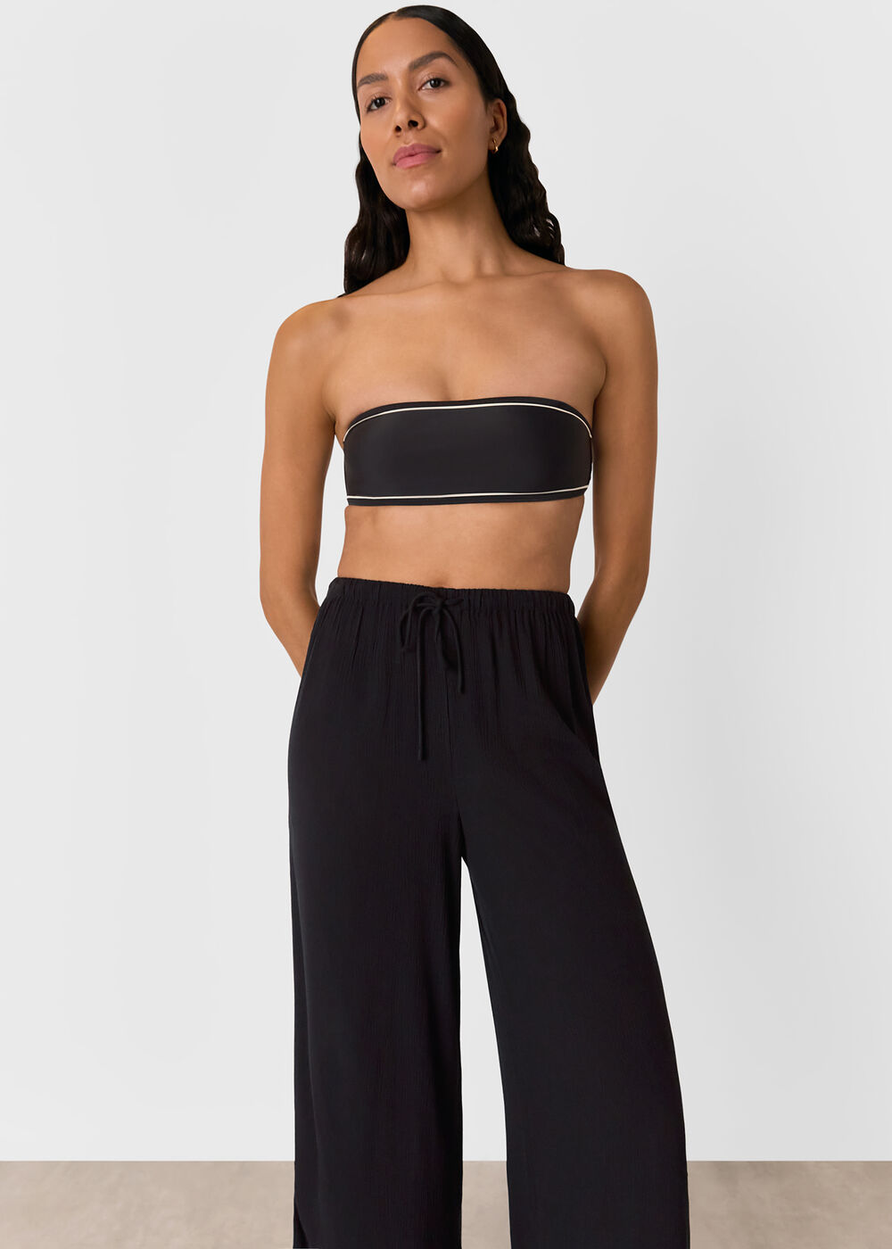 Tie Front Beach Trouser