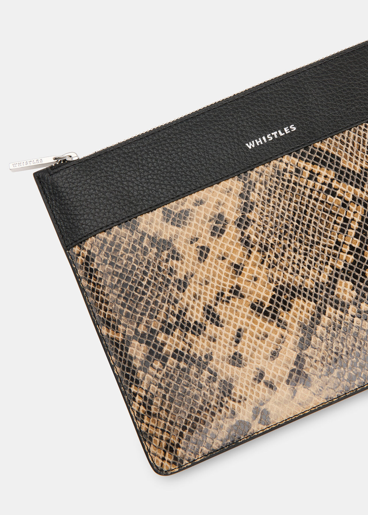 Una Snake Panel Pouch