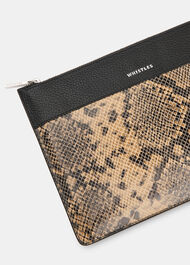 Una Snake Panel Pouch