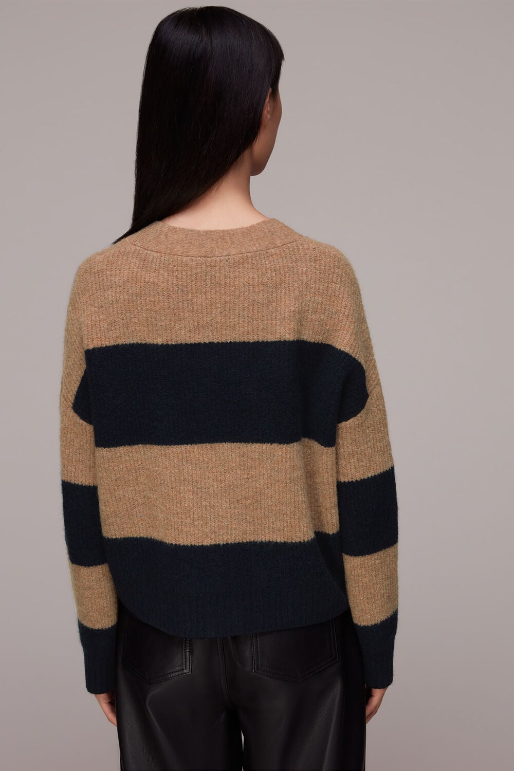 Stripe Ribbed Cardigan
